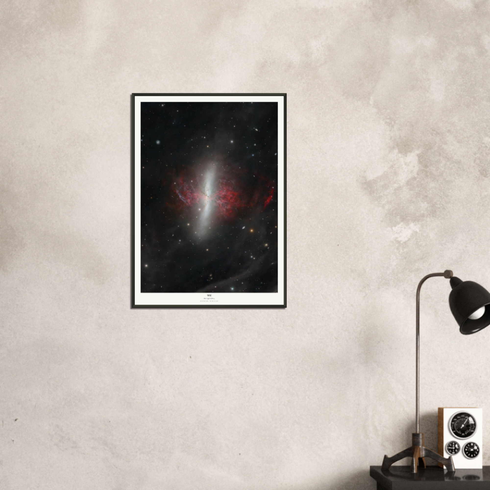 Messier 82; The Cigar Galaxy (Framed)